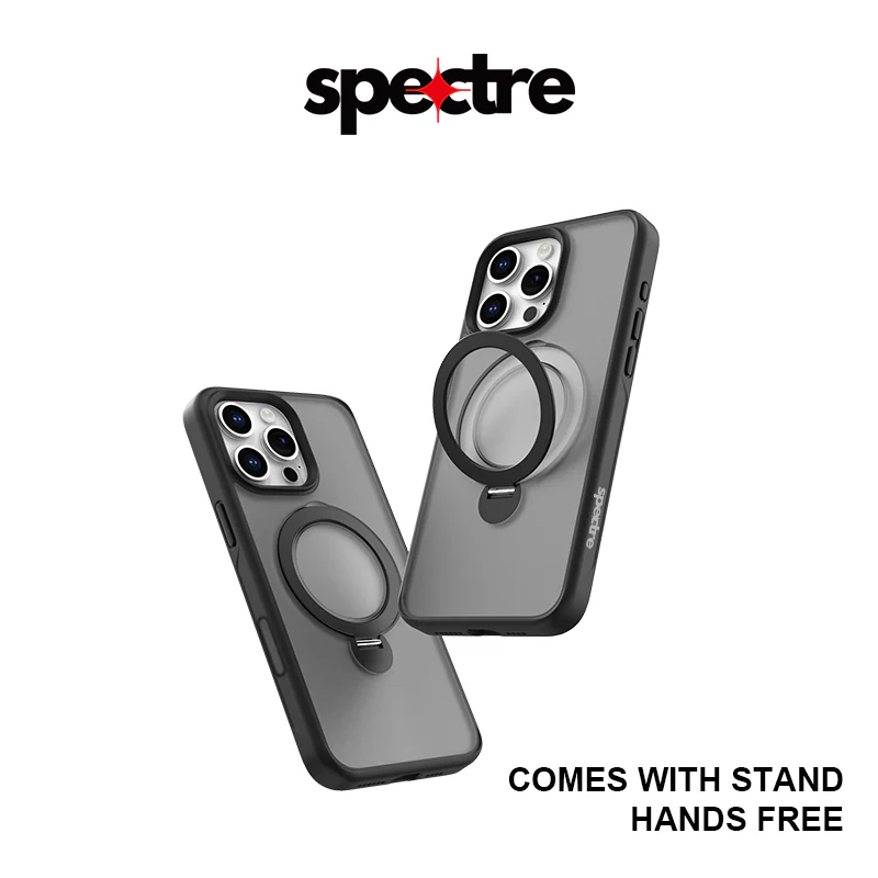 Stealth Case For iPhone 15 Pro With Kick Stand (Natural Titanium)