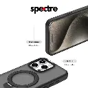 Stealth Case For iPhone 15 Pro With Kick Stand (Black)