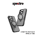 Stealth Case For iPhone 15 Pro With Kick Stand (Black)