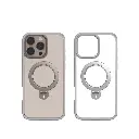 Stealth Case For iPhone 16 Pro With Kick Stand (Natural Titanium)