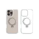 Stealth Case For iPhone 16 Pro With Kick Stand (Matte Transparent)