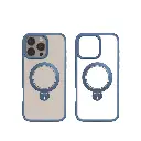 Stealth Case For iPhone 16 Pro Max With Kick Stand (Dark Blue)