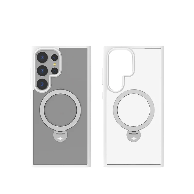 Stealth Case For S24 Ultra With Kick Stand (Matte Transparent)