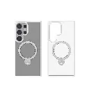 Stealth Case For S24 Ultra With Kick Stand (Matte Transparent)