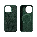 iPhone 14 Pro - Alcantara Case- Midnight Green