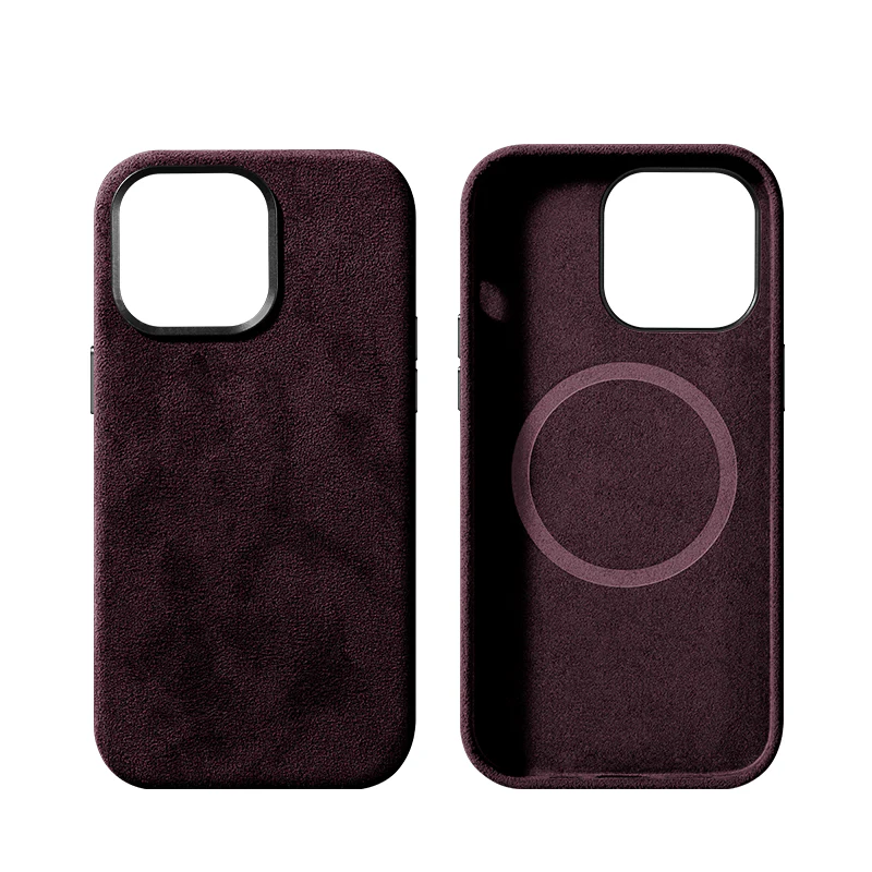 iPhone 15 Pro - Alcantara Case - Maroon