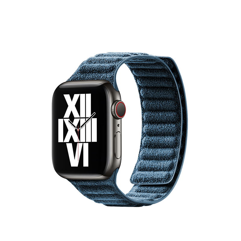 Apple Watch Strap - Alcantara Case - Sea Blue