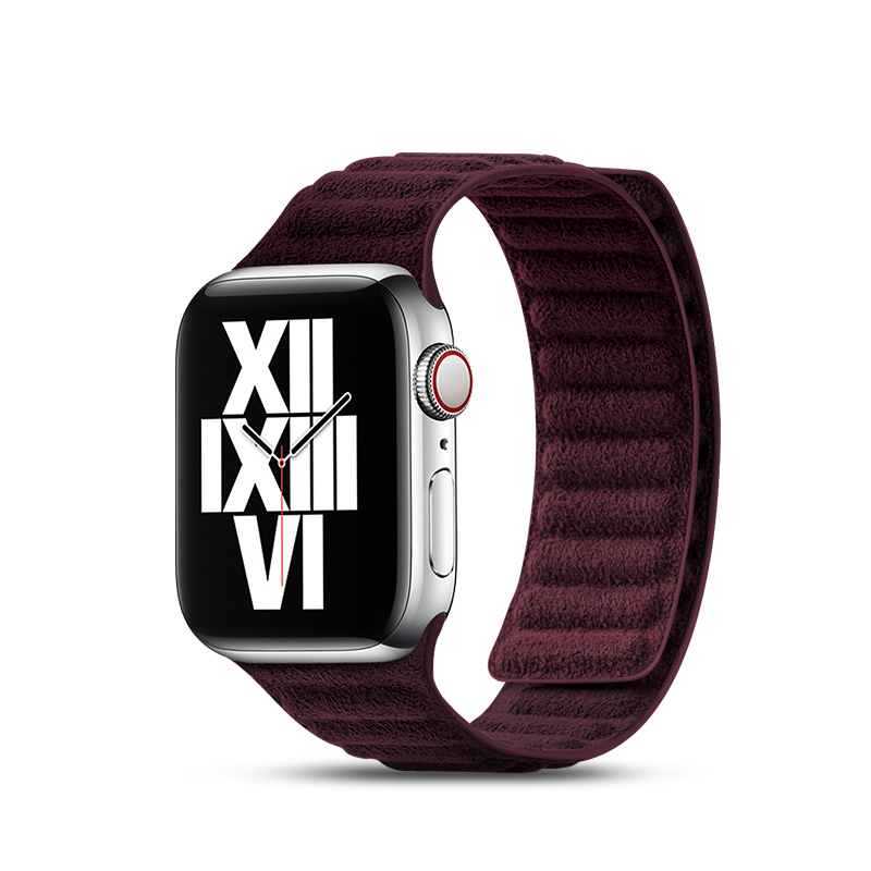 Apple Watch Strap - Alcantara Case - Maroon