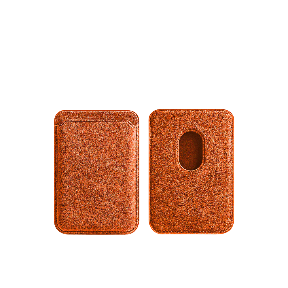 MagSafe Wallet - Alcantara - Orange