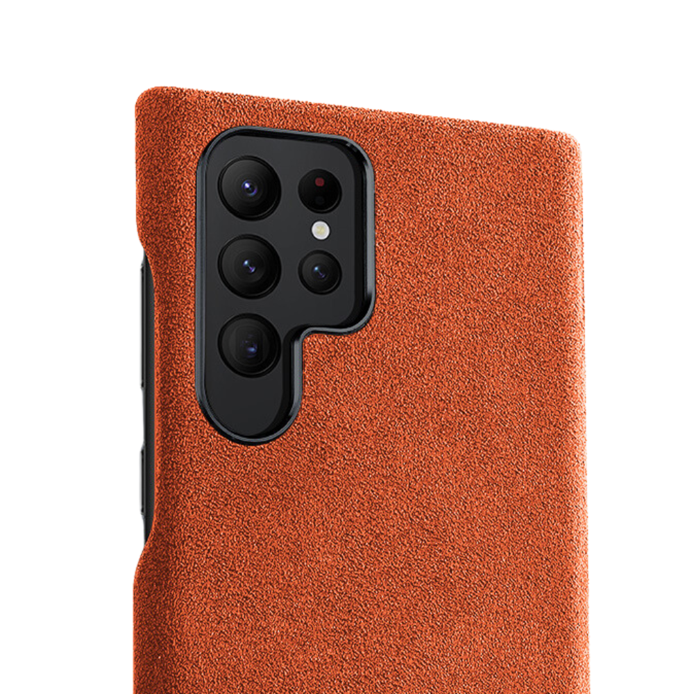 Samsung S23 Ultra - Alcantara Case - Orange