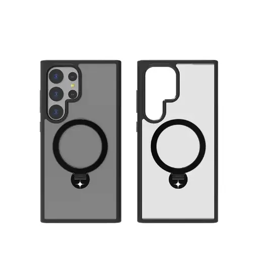 [SPCT-STK-SM23U-BLK] Stealth Case For S24 Ultra With Kick Stand (Black)