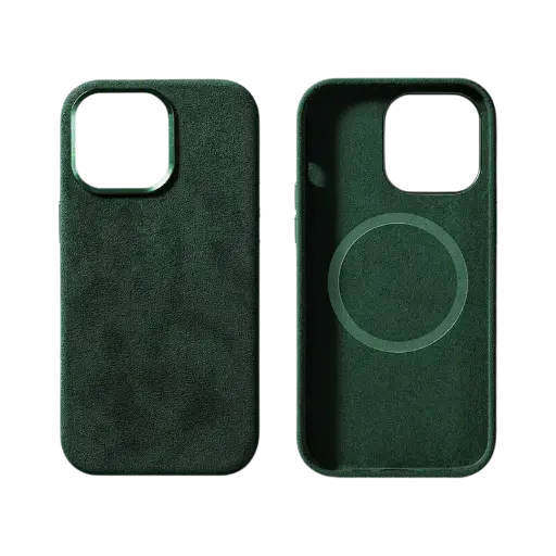 [MC-DGRIP14P-SPC] iPhone 14 Pro - Alcantara Case- Midnight Green