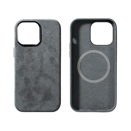 [IP15P-GR] iPhone 15 Pro - Alcantara Case - Nardo Gray