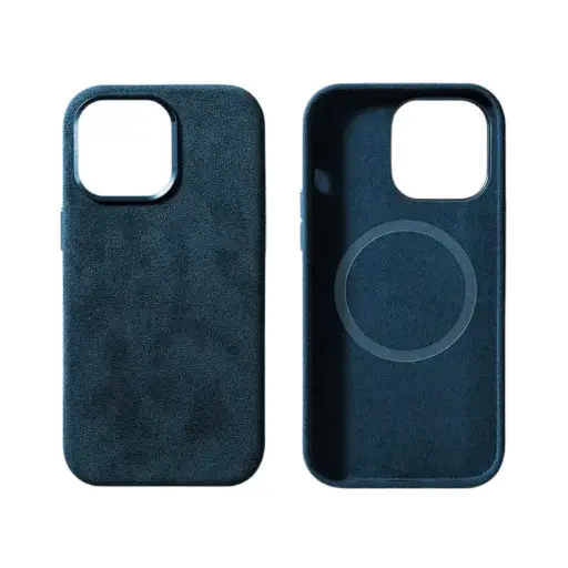 [IP15P-SB] iPhone 15 Pro - Alcantara Case - Ocean blue