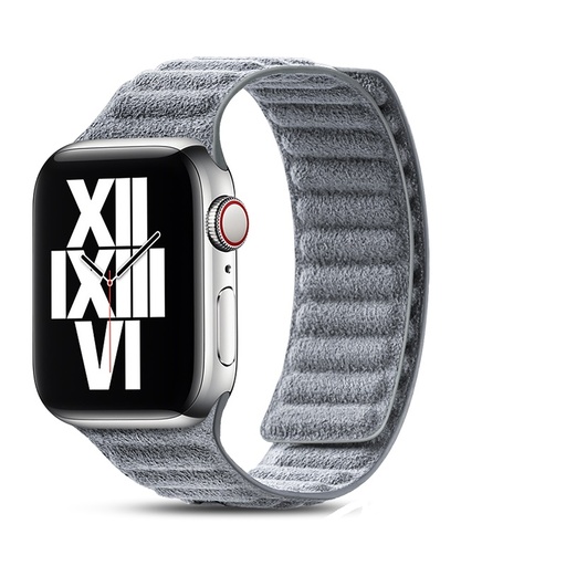 [WB-GRAML-SPC] Apple Watch Strap - Alcantara Case - Grey