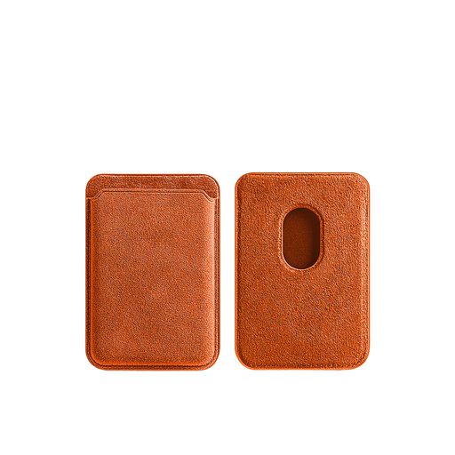 [ALMSCHO] MagSafe Wallet - Alcantara - Orange